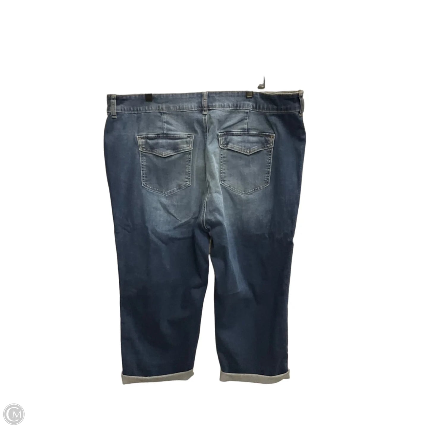 Jeans Straight By Torrid In Blue Denim, Size: 22