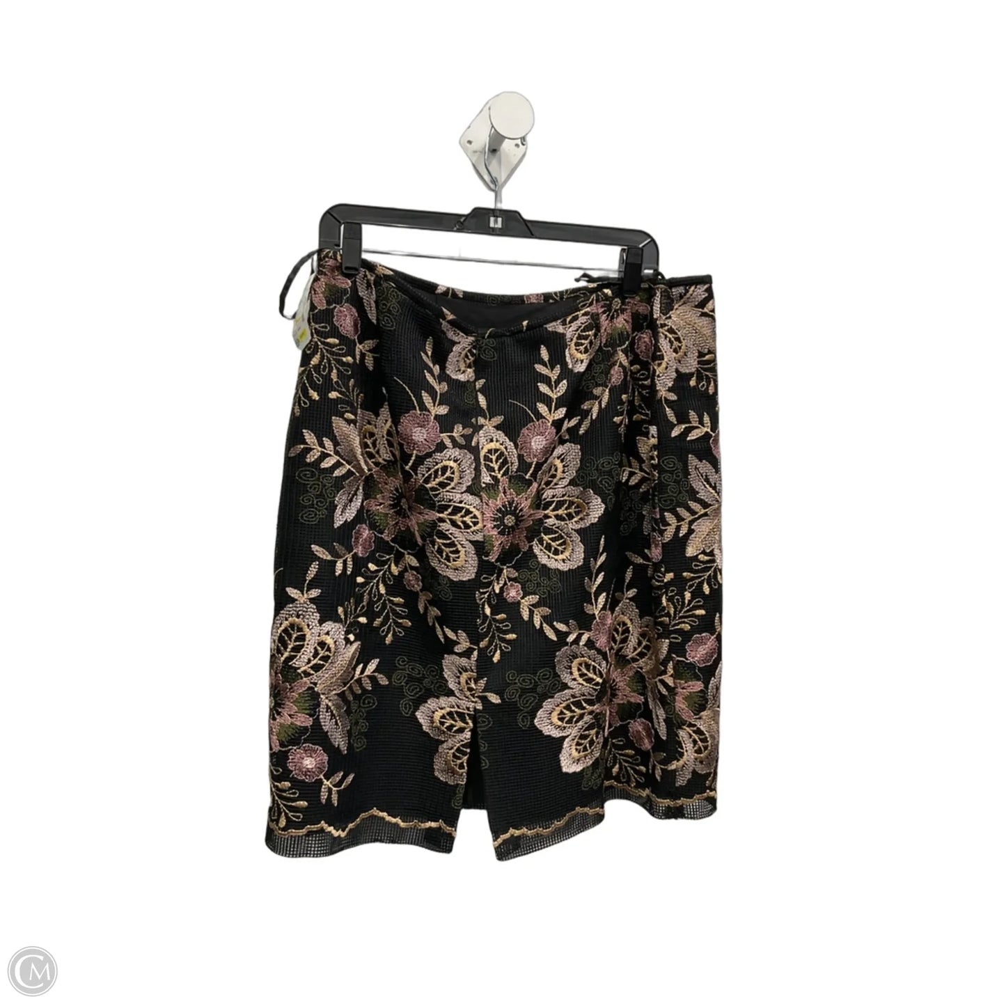Skirt Midi By Tahari In Black, Size: 16