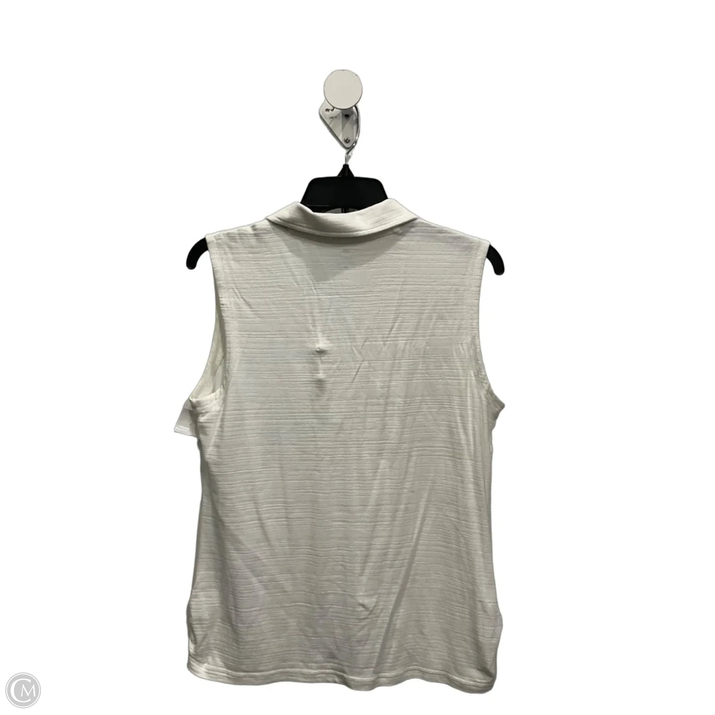 Top Sleeveless By Talbots In White, Size: M