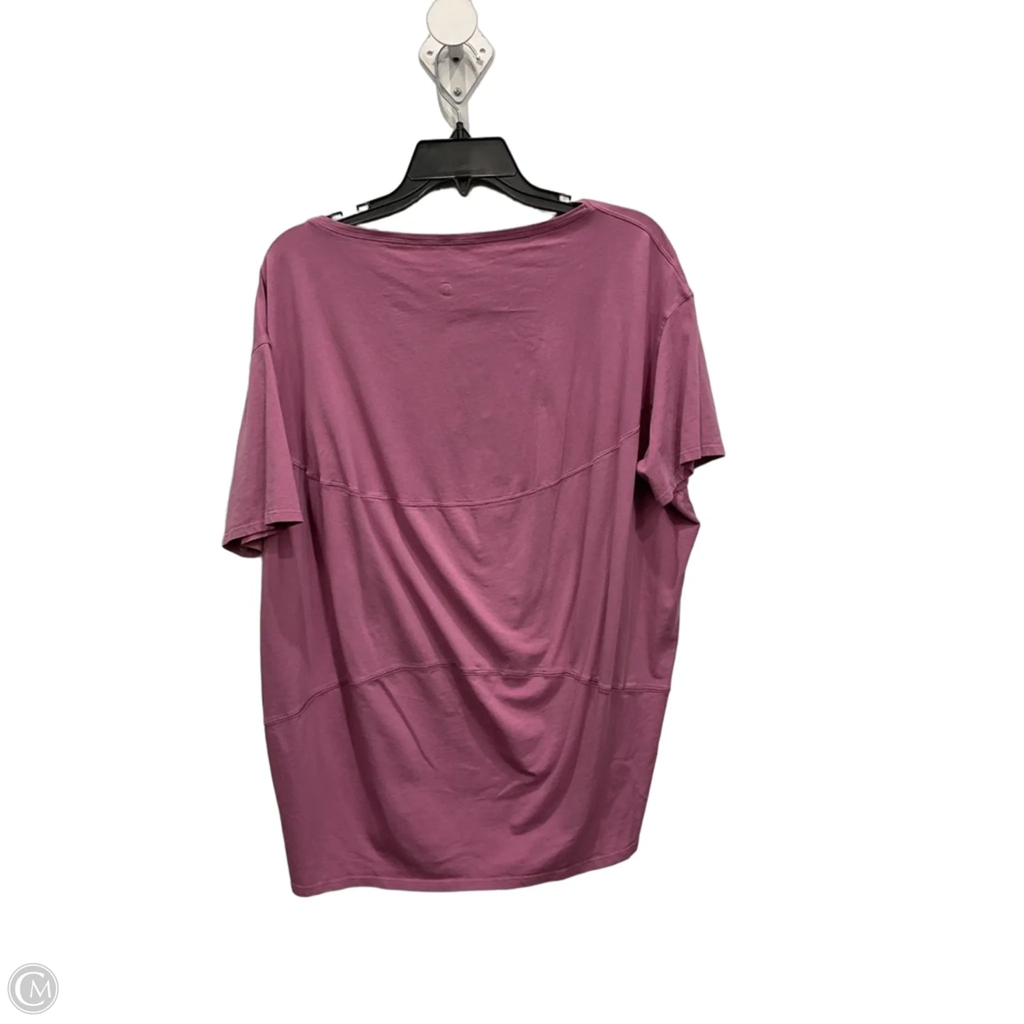 Athletic Top Short Sleeve By Lululemon In Purple, Size: L
