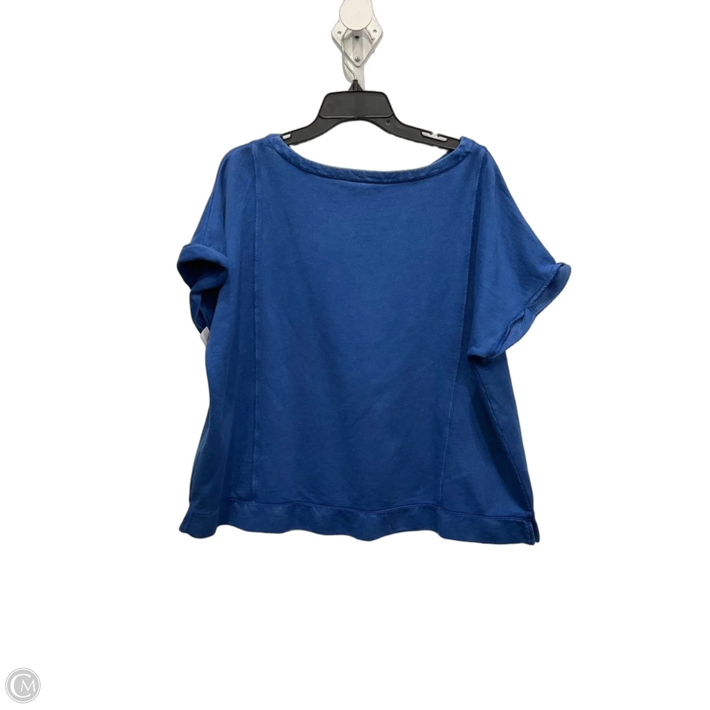 Top Short Sleeve Basic By J. Jill In Blue, Size: Xl