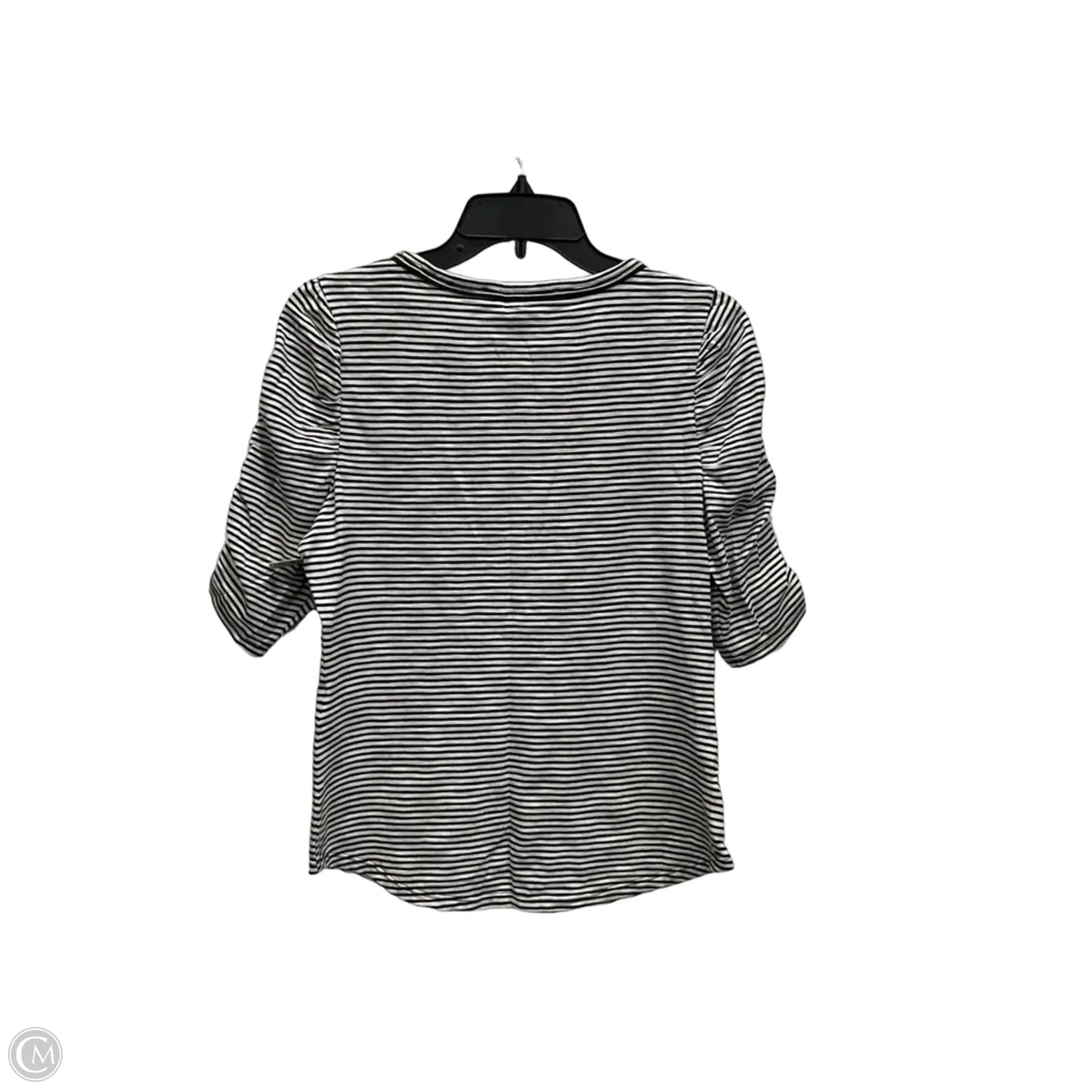 Top Short Sleeve By White House Black Market In Striped Pattern, Size: S