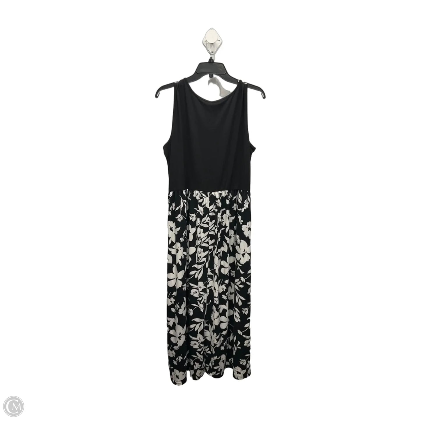 Dress Casual Maxi By Clothes Mentor In Black & White, Size: Xl