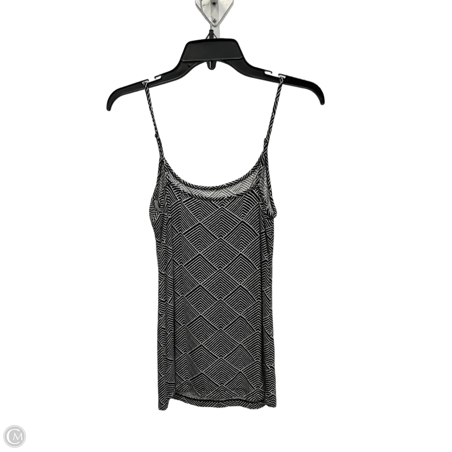 Top Sleeveless By Loft In Black & White, Size: S