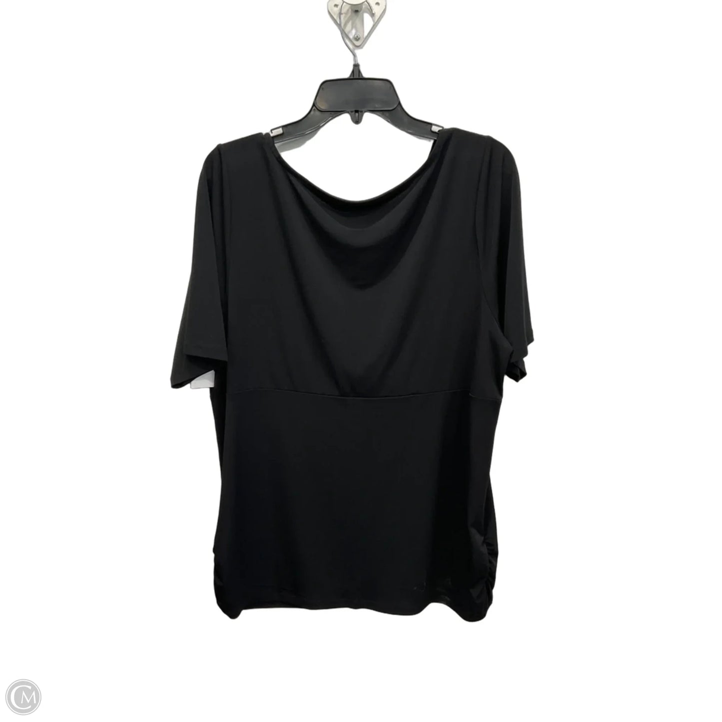 Top Short Sleeve By Lane Bryant In Black, Size: 2x