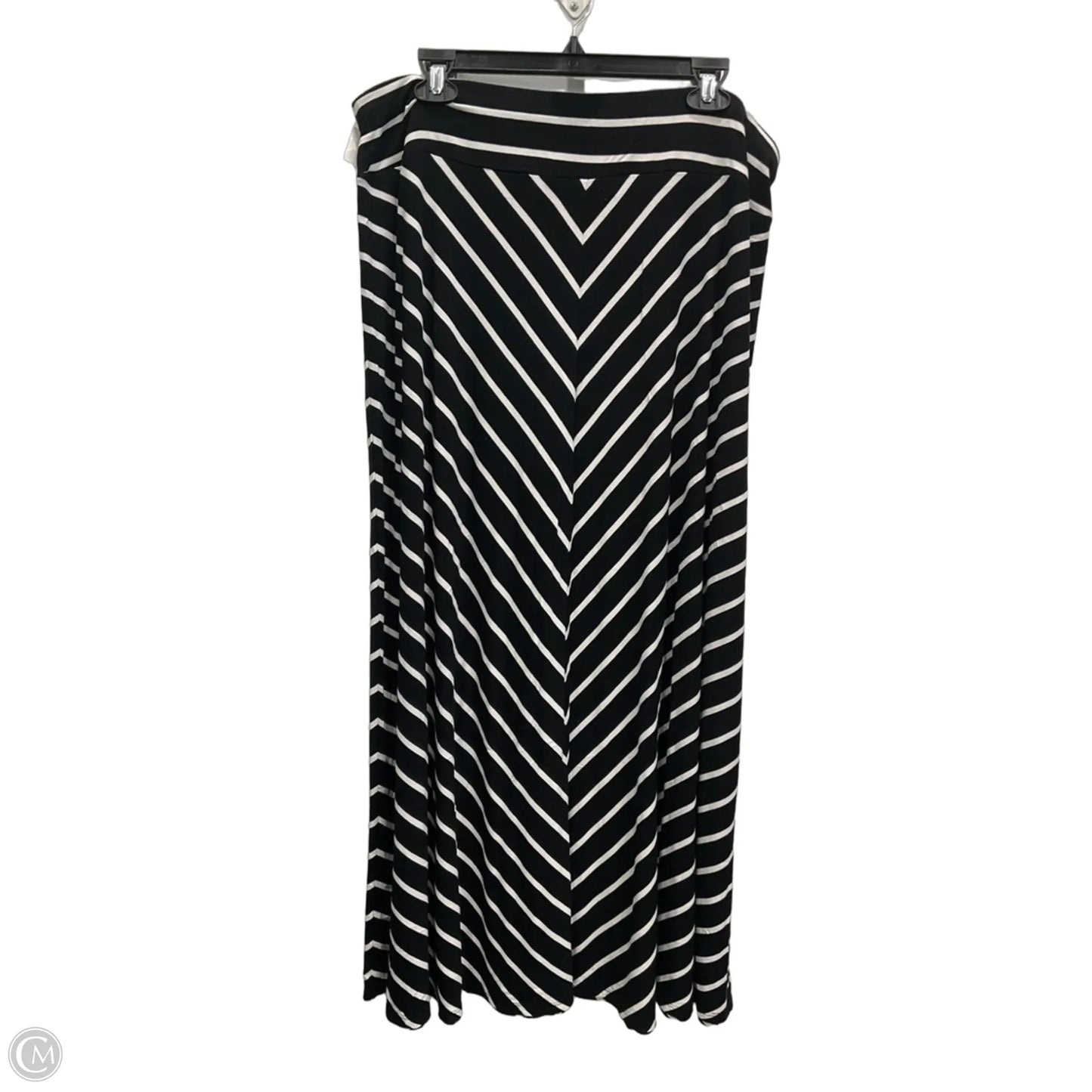 Skirt Maxi By Talbots In Black & White, Size: 18