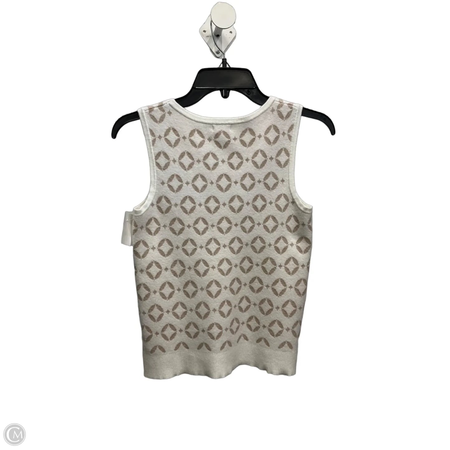 Top Sleeveless By Sigrid Olsen In Cream & White, Size: Xs