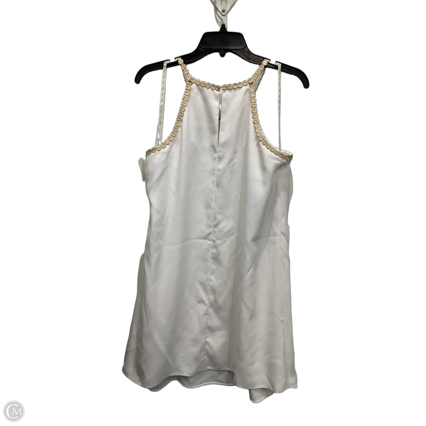Dress Designer By Lilly Pulitzer In Gold & White, Size: S