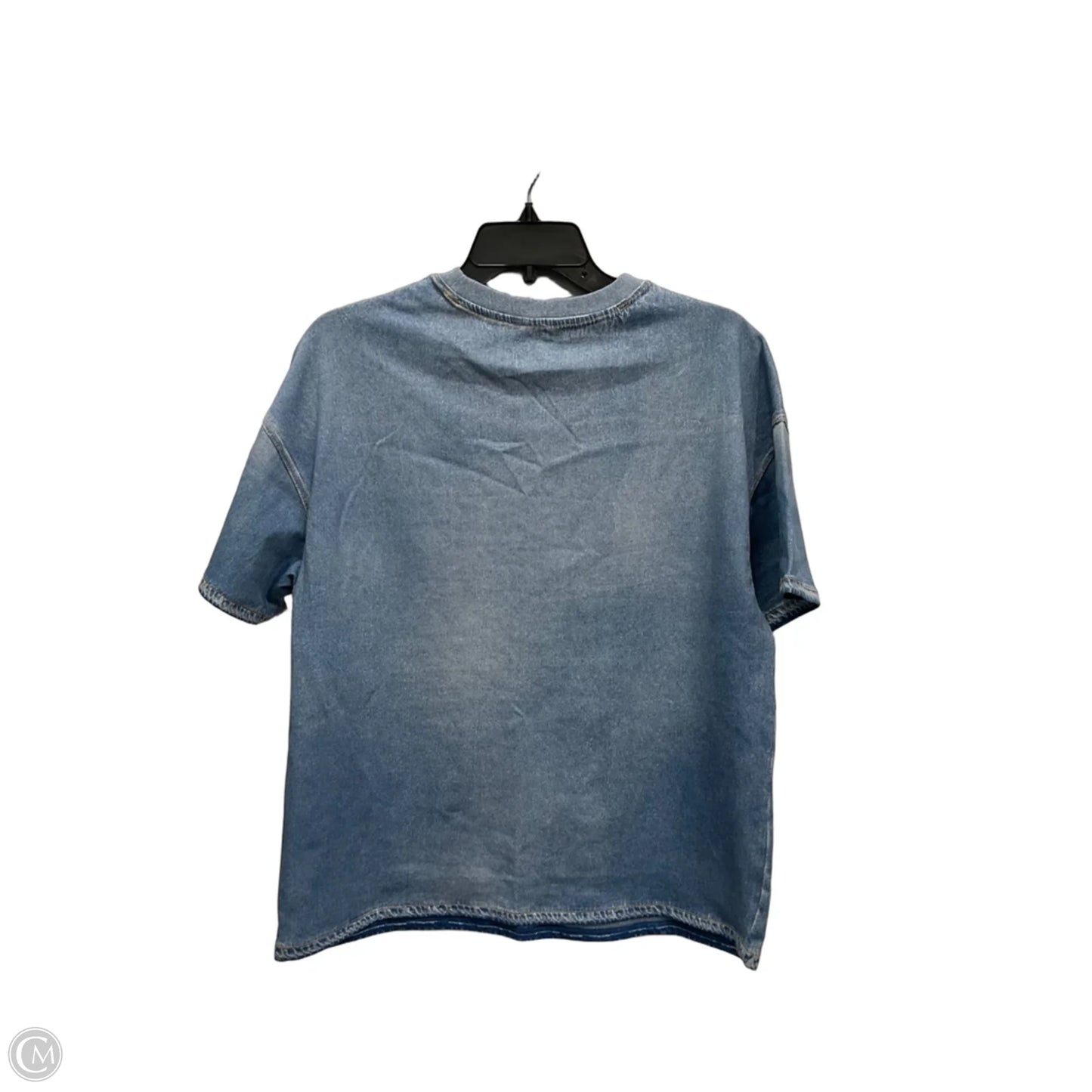 Top Short Sleeve By Gap In Blue Denim, Size: Xxs