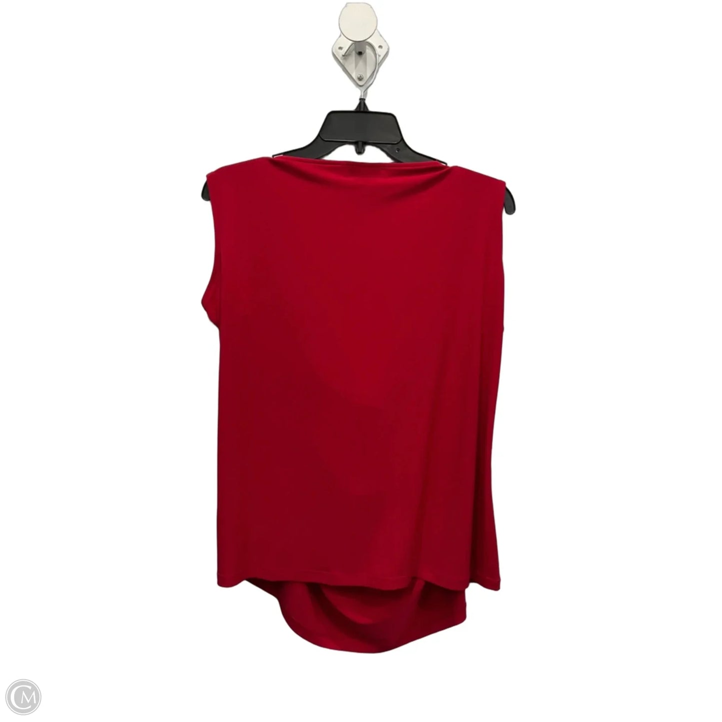 Top Sleeveless By Calvin Klein In Red, Size: 2x