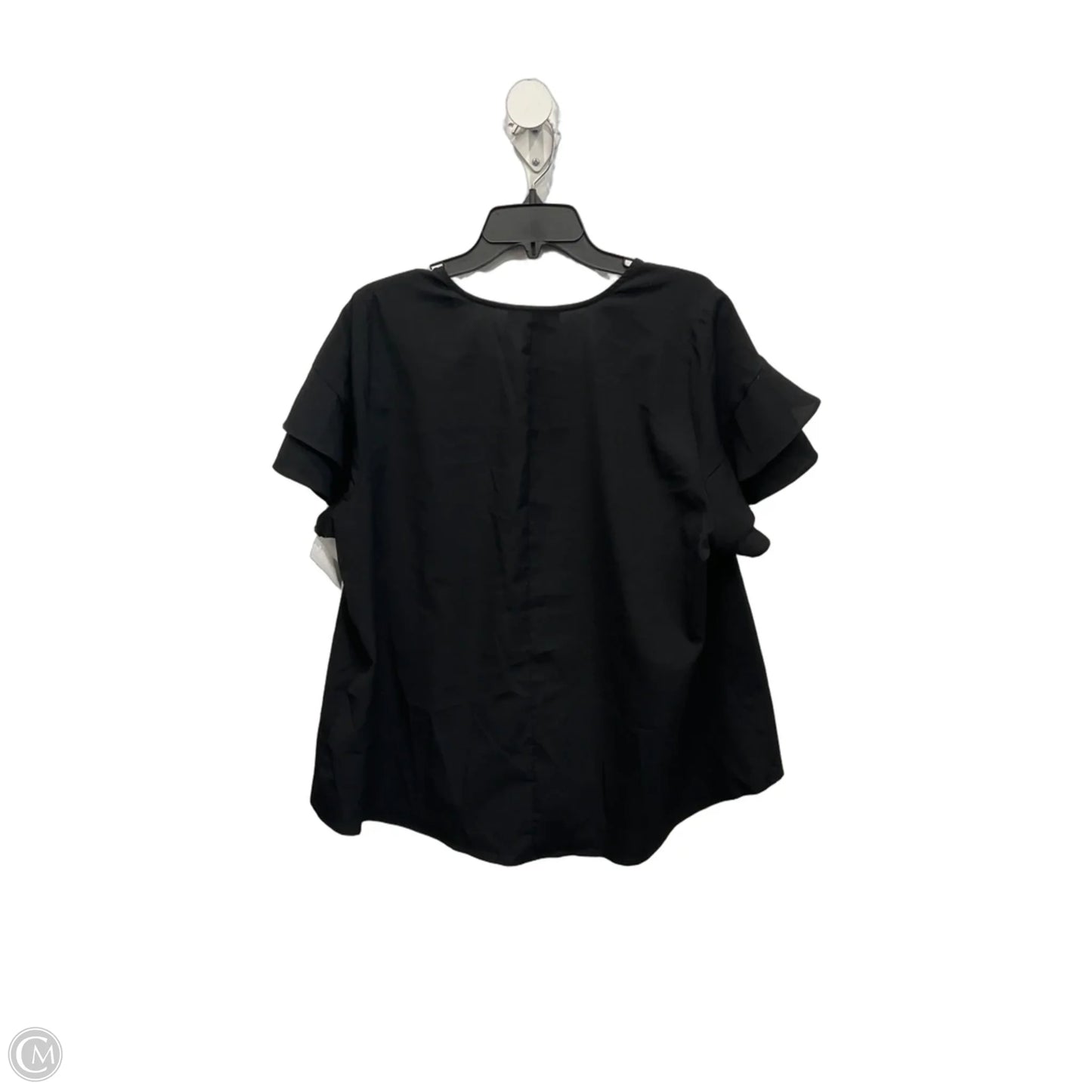 Top Short Sleeve By Lane Bryant In Black, Size: Xl