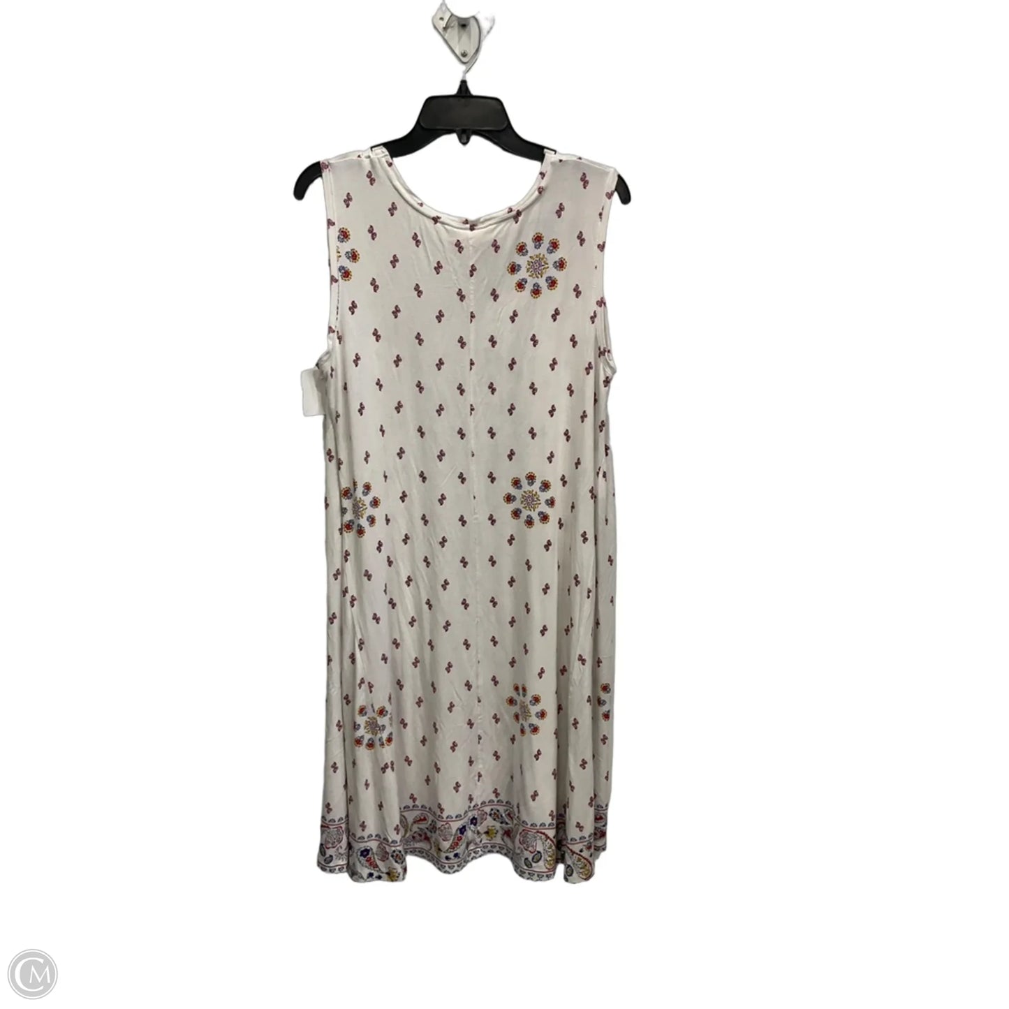 Dress Casual Midi By Style And Company In White, Size: 1x