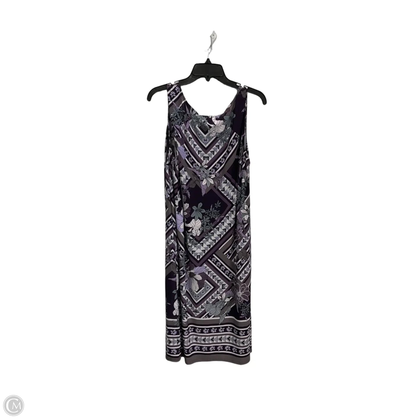 Dress Casual Midi By R And M Richards In Purple, Size: 2x