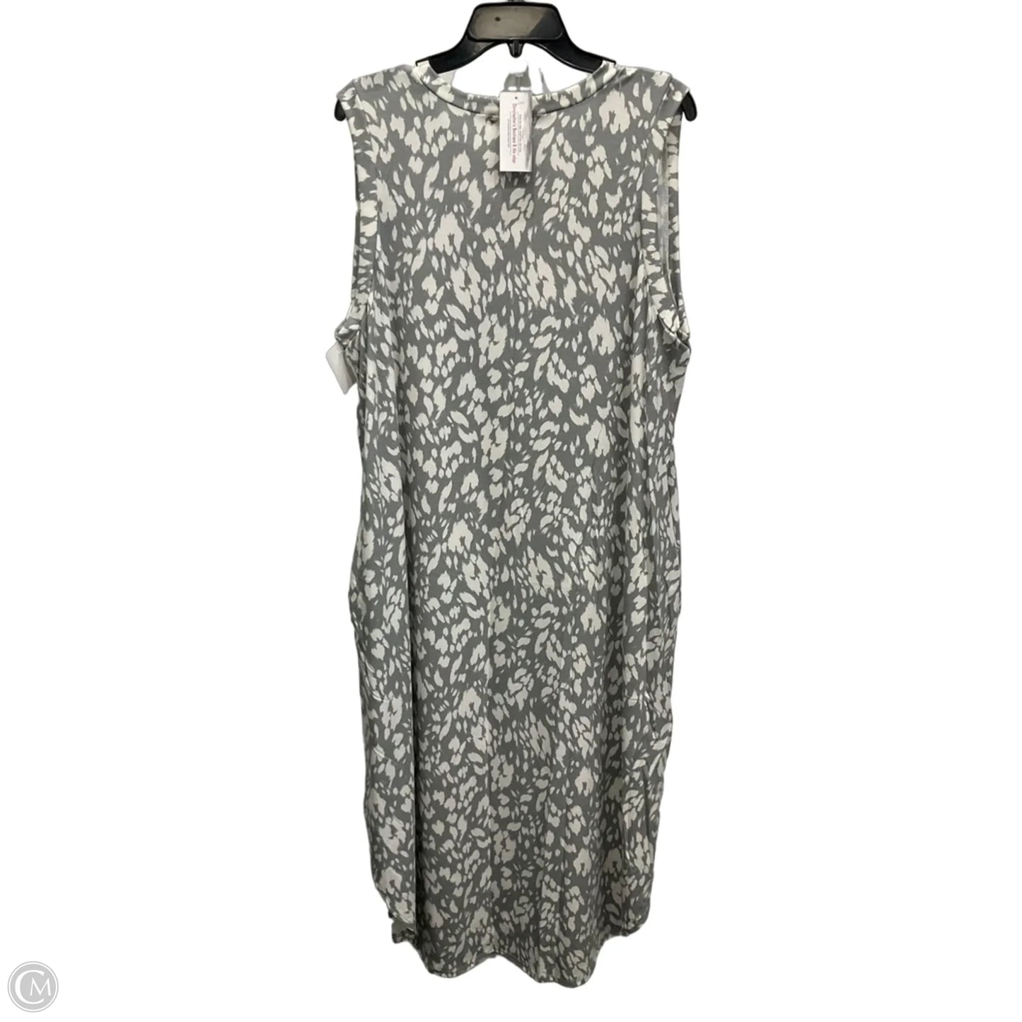 Dress Casual Maxi By Sweet Lovely In Grey & White, Size: 3x