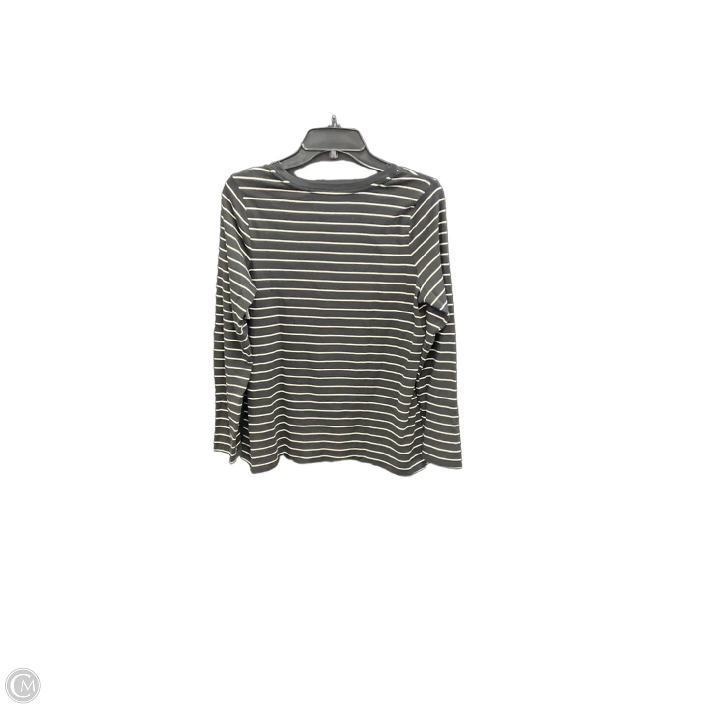 Top Long Sleeve Basic By J. Jill In Striped Pattern, Size: M