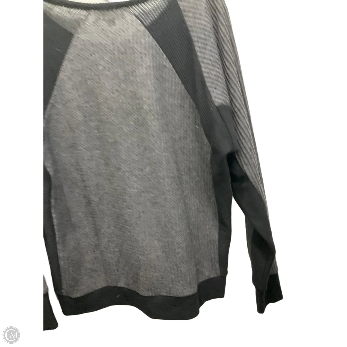 Top Long Sleeve By Loft In Black & Grey, Size: Xs