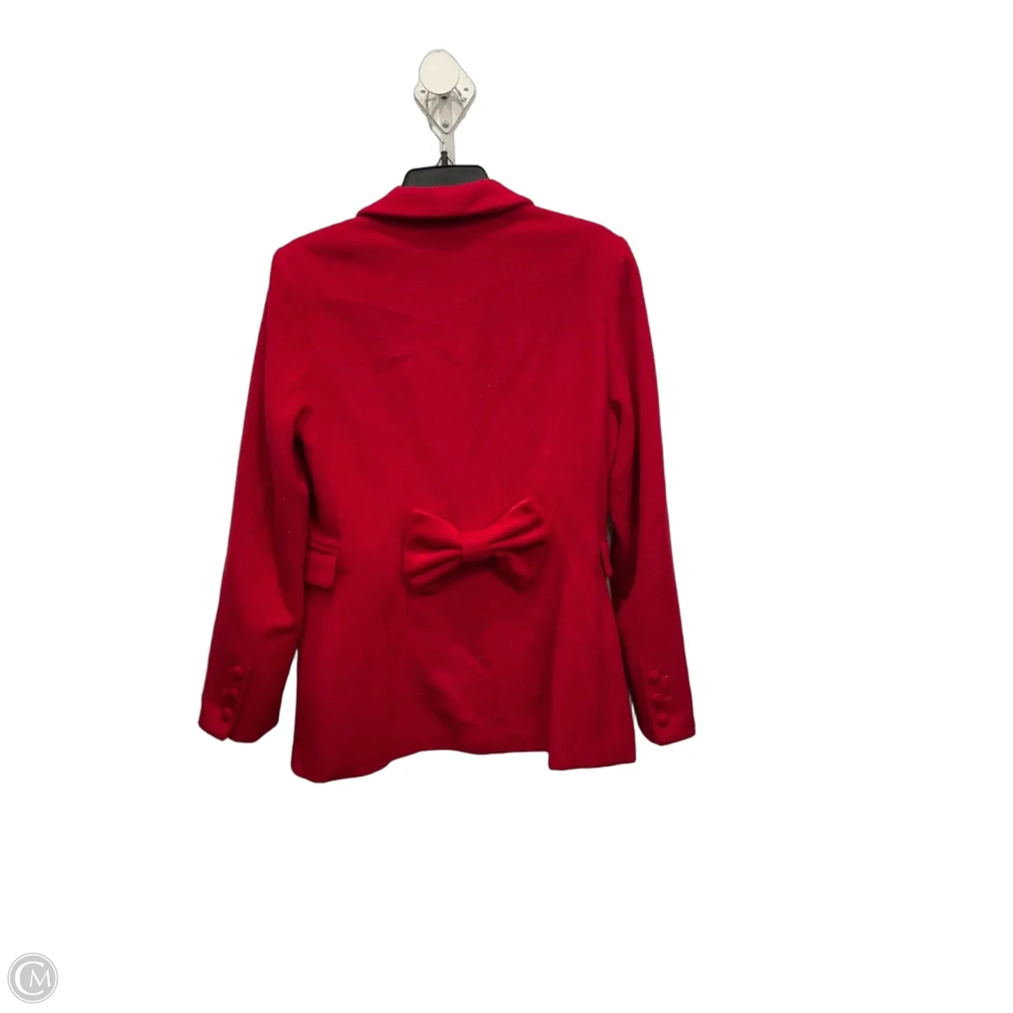 Coat Wool By Clothes Mentor In Red, Size: Xl