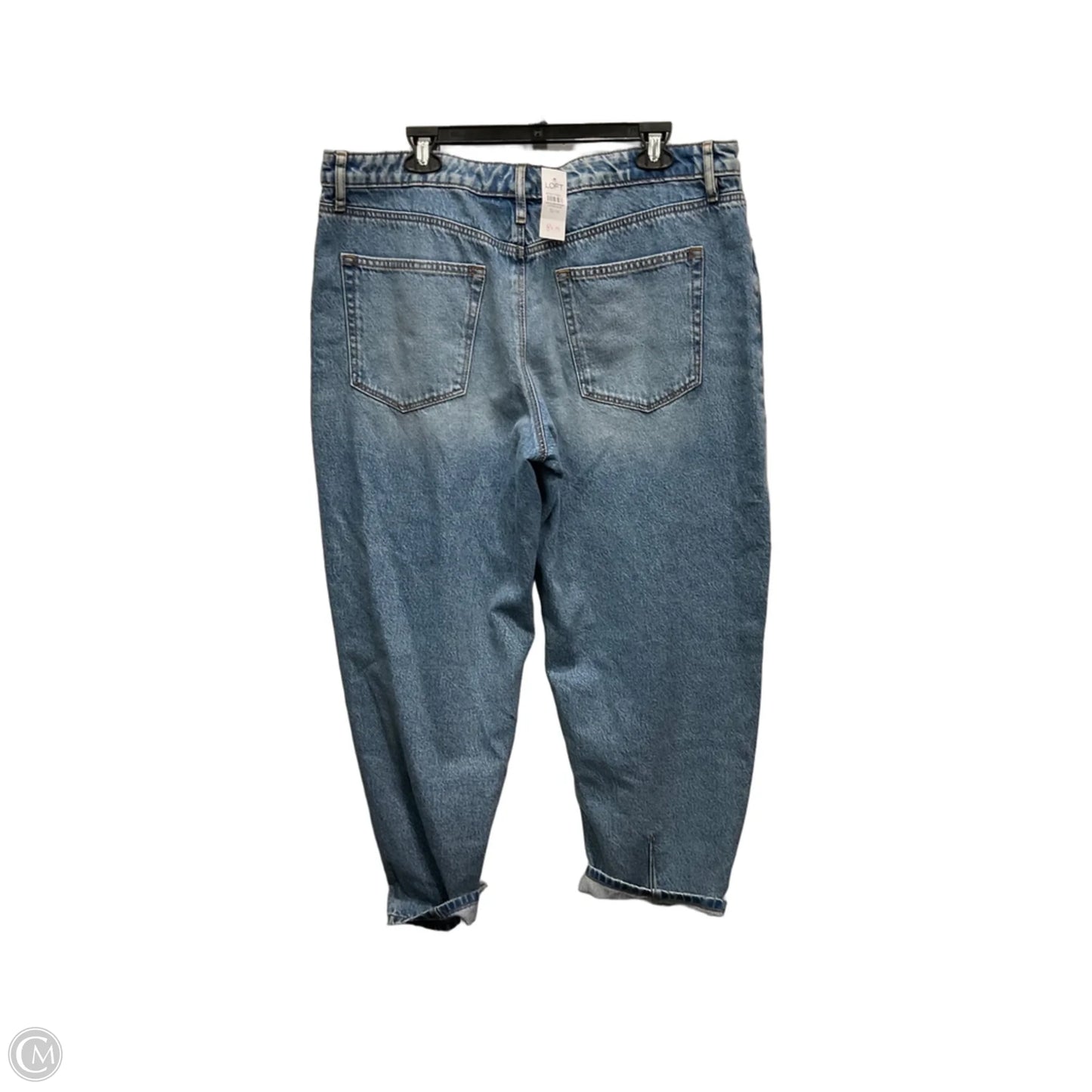 Jeans Wide Leg By Loft In Blue Denim, Size: 14