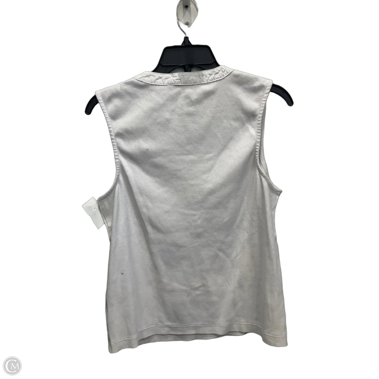 Top Sleeveless By Dkny In White, Size: Xl