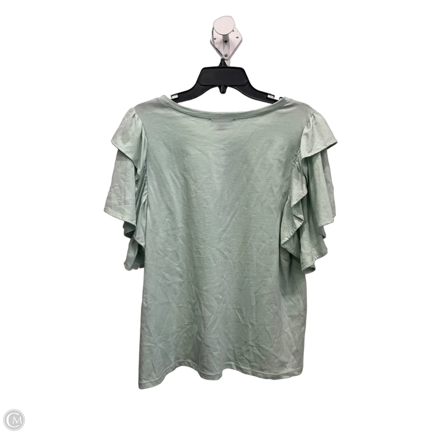 Top Short Sleeve By International Concepts In Green, Size: Xl