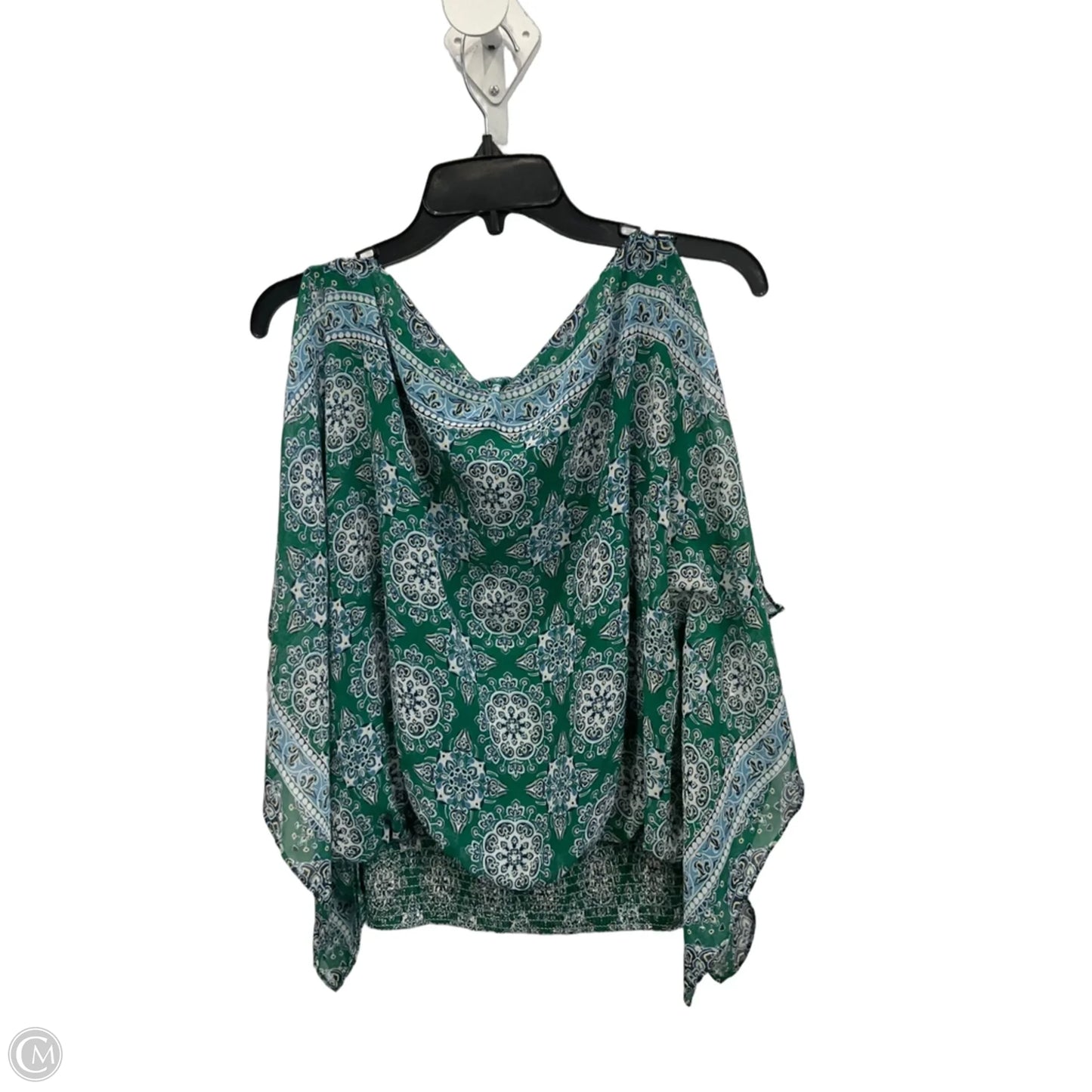 Top Short Sleeve By Max Studio In Green, Size: M