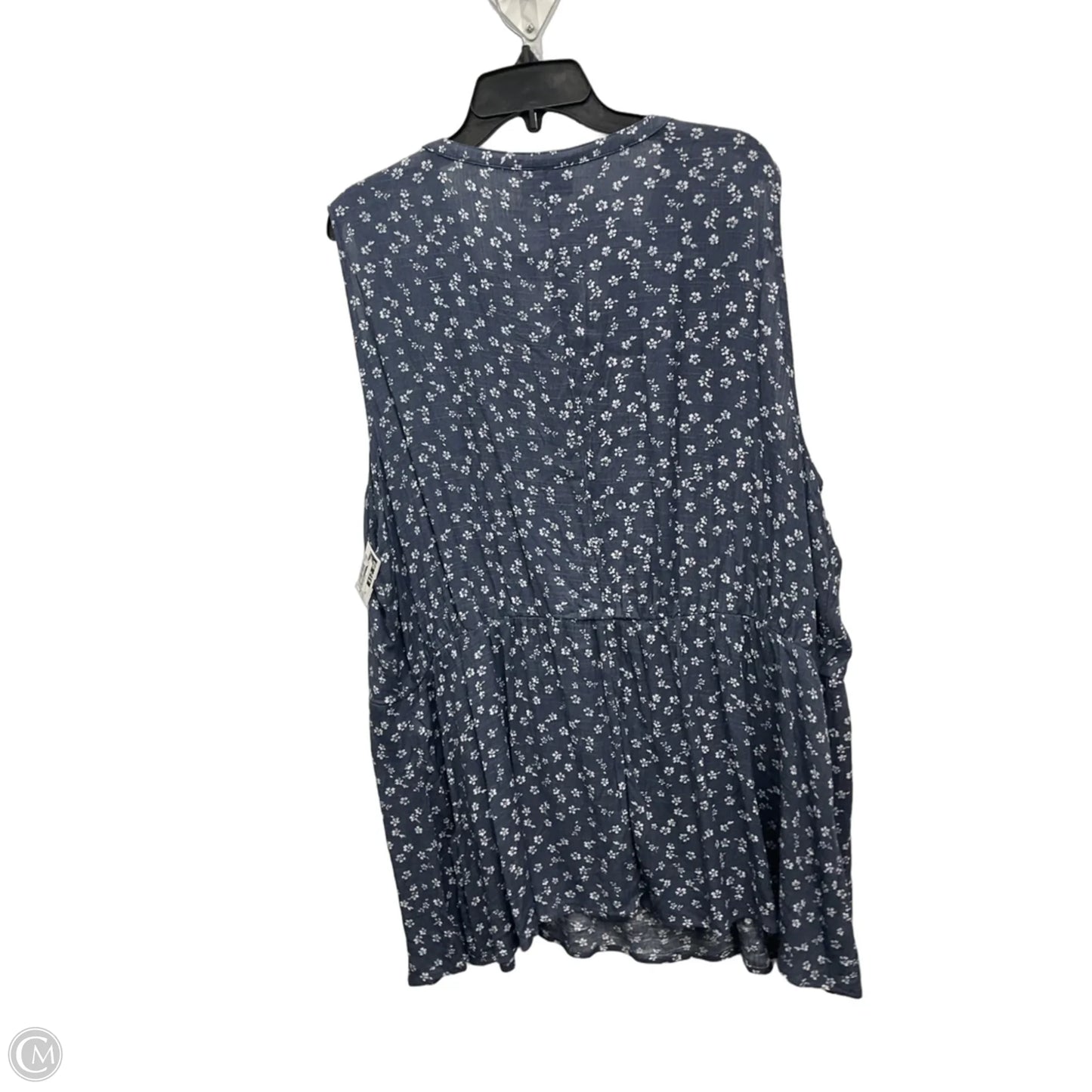 Top Sleeveless By Lane Bryant In Blue, Size: 3x