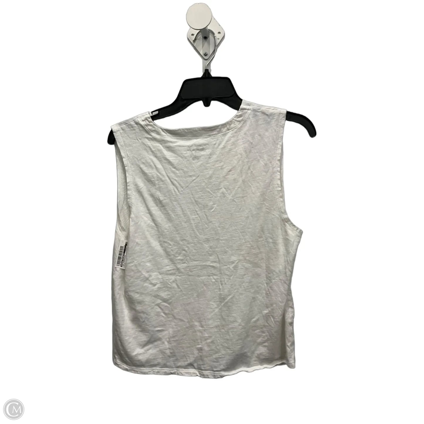 Top Sleeveless By Banana Republic In White, Size: L