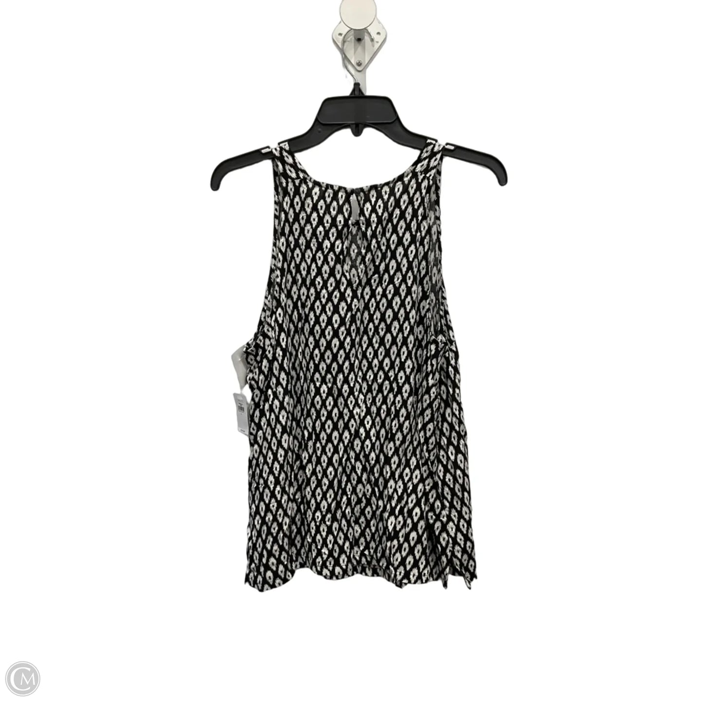 Top Sleeveless By Old Navy In Black & White, Size: L