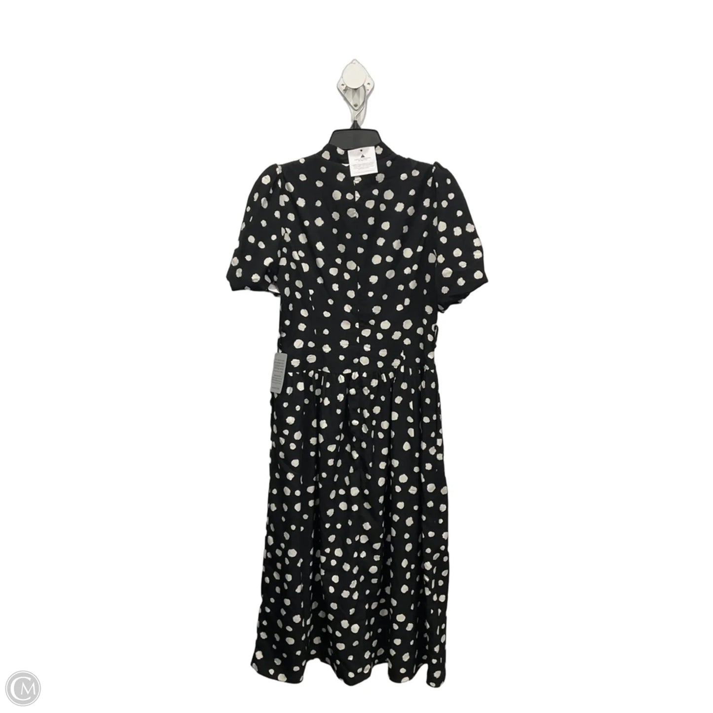 Dress Casual Midi By Adelyn Rae In Black & White, Size: M