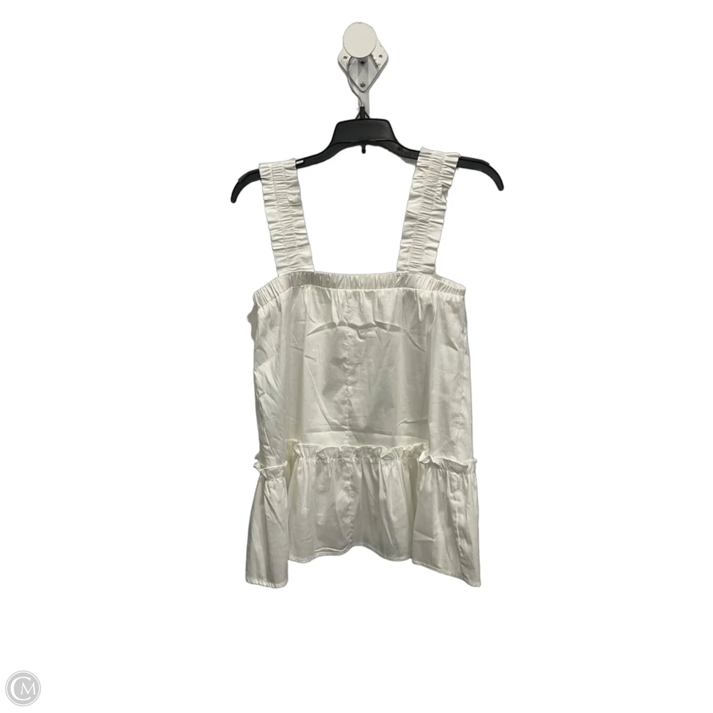 Top Sleeveless By Glam In White, Size: S