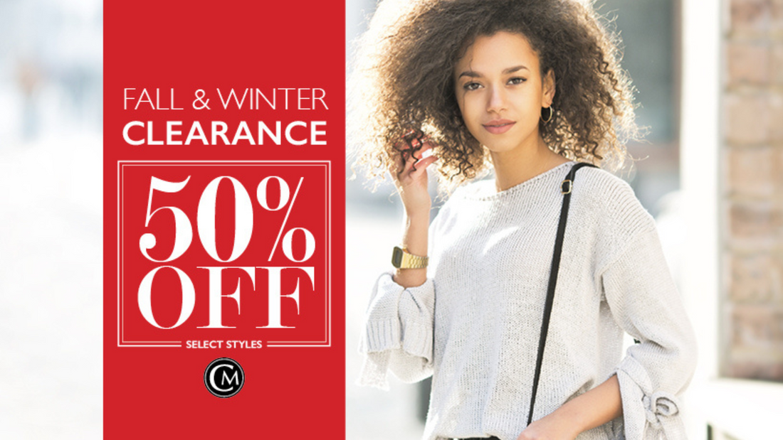 50% OFF CLEARANCE STARTS TODAY!
