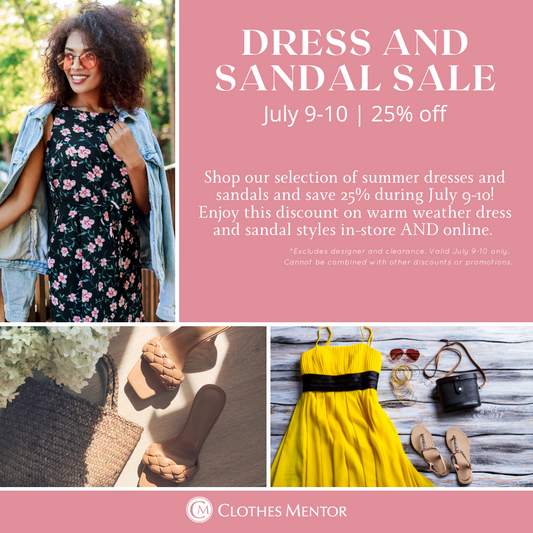 July 9-10 | Summer Dress & Sandal Sale