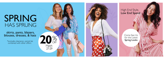 3.27 - 29 | 20% Off Spring Sale