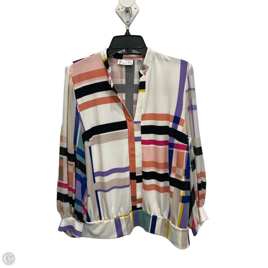 Top Long Sleeve By New York Jean Company In Multi-colored, Size: L