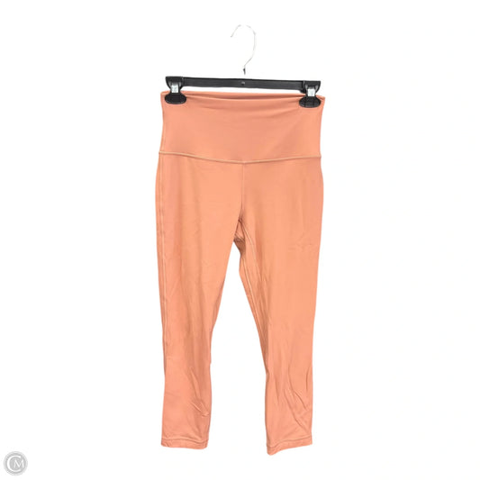 Athletic Capris By Lululemon In Peach, Size: 6