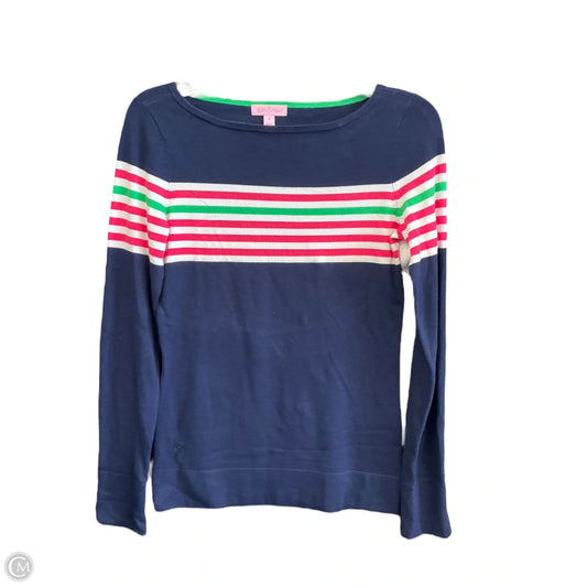 Top Long Sleeve Basic By Lilly Pulitzer In Striped Pattern, Size: S