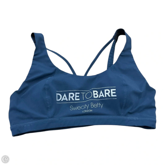 Athletic Bra By Sweaty Betty In Blue, Size: L