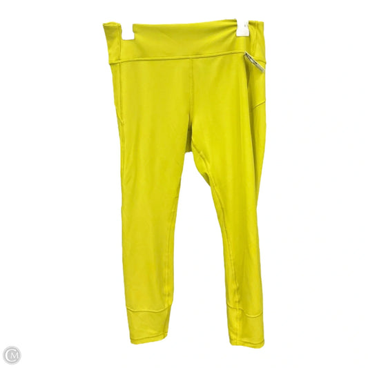 Athletic Leggings By Lululemon In Green, Size: 12
