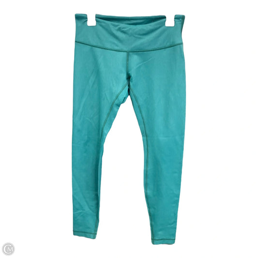 Athletic Leggings By Lululemon In Teal, Size: 8