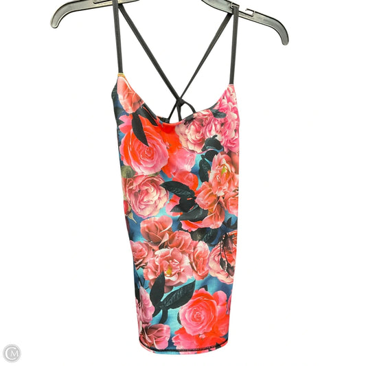 Athletic Tank Top By Lululemon In Floral Print, Size: S