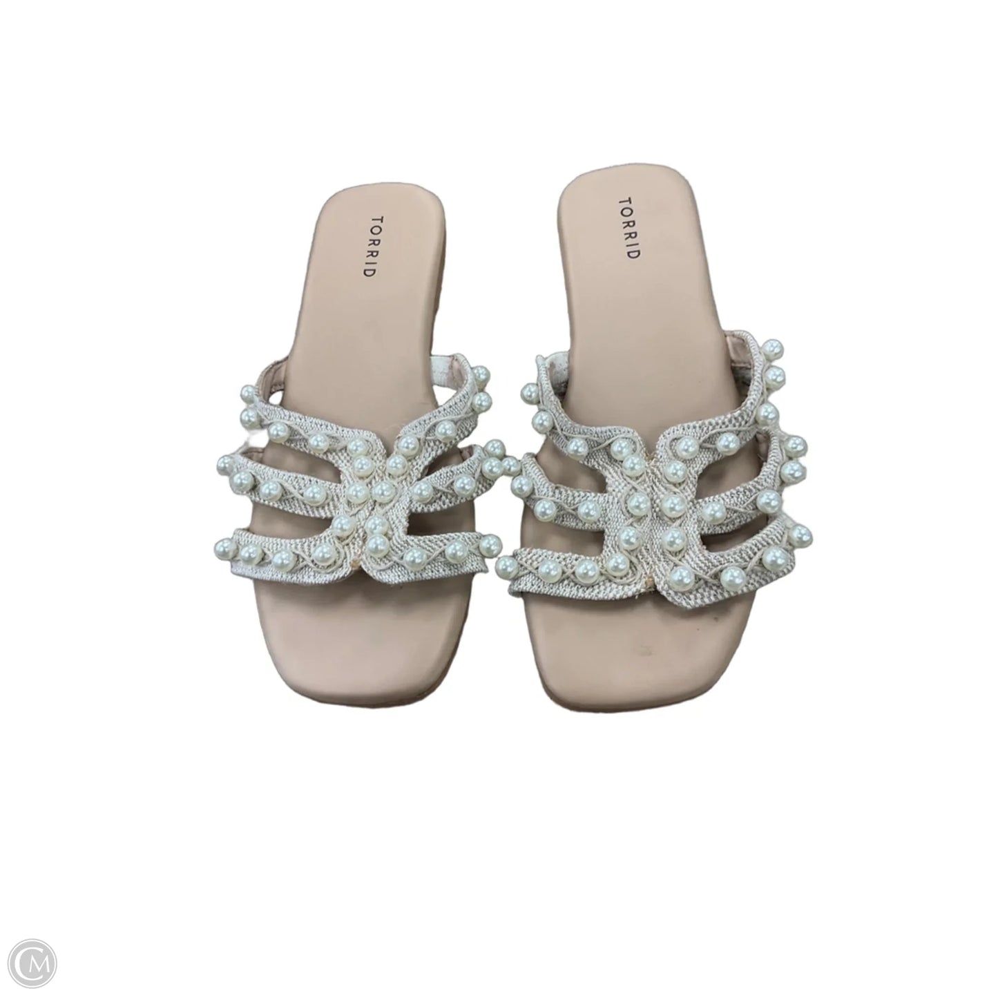 Sandals Flats By Torrid In Tan, Size: 11.5