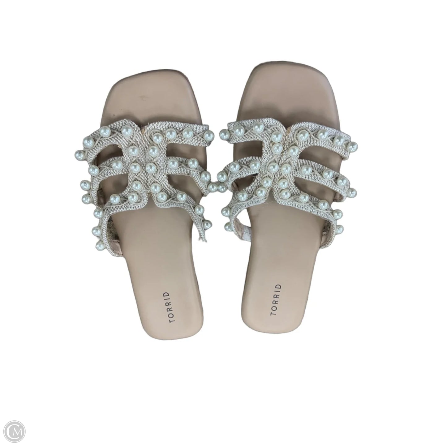 Sandals Flats By Torrid In Tan, Size: 11.5
