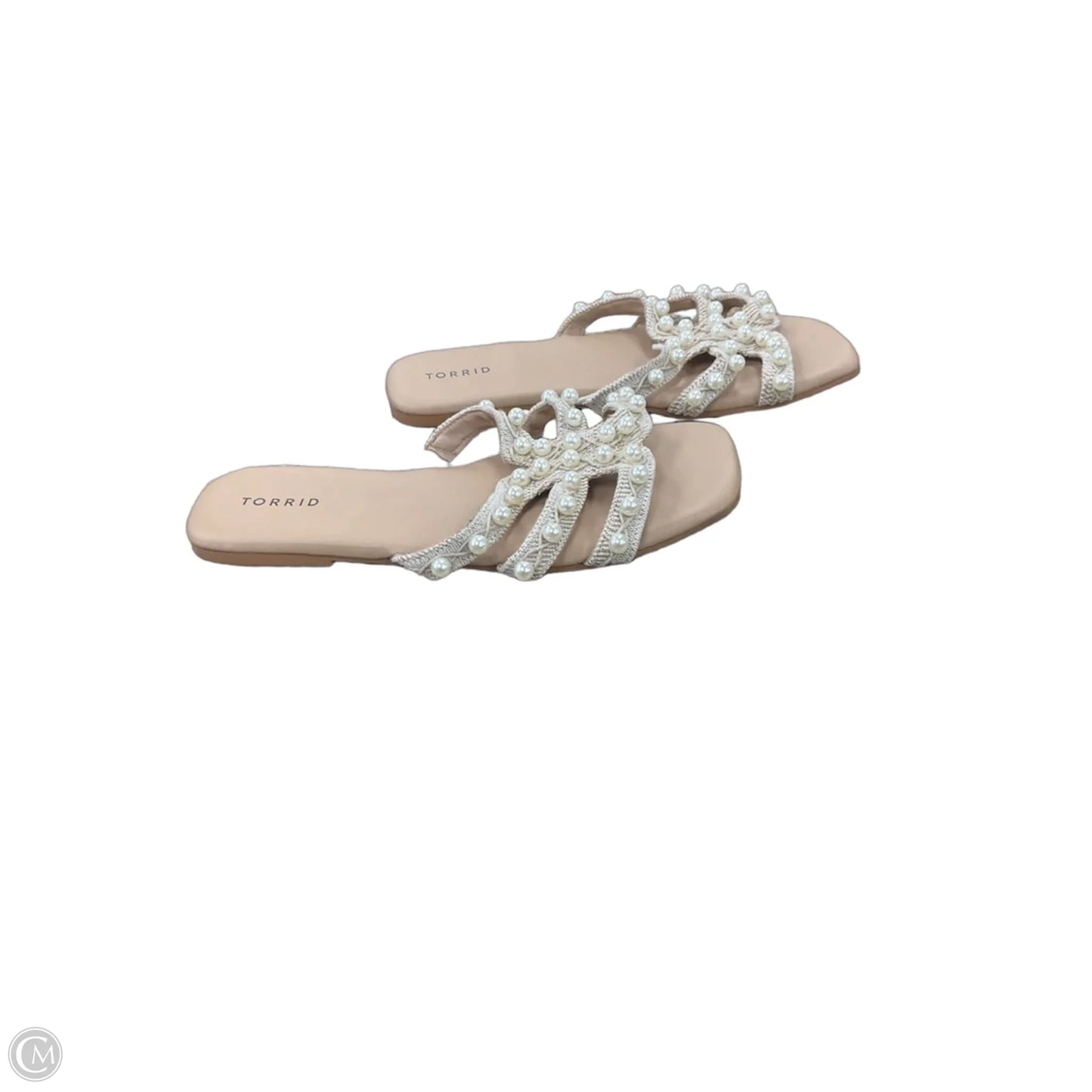 Sandals Flats By Torrid In Tan, Size: 11.5