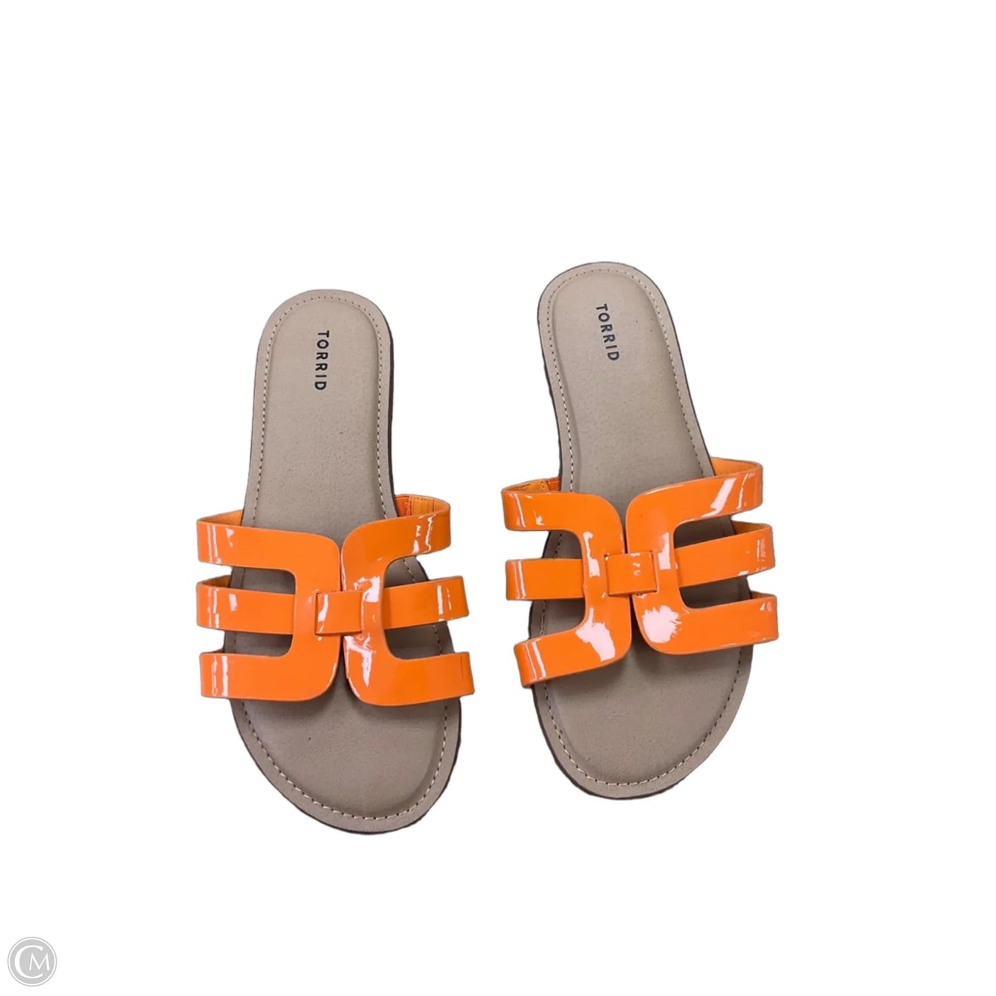 Sandals Flats By Torrid In Orange, Size: 11.5