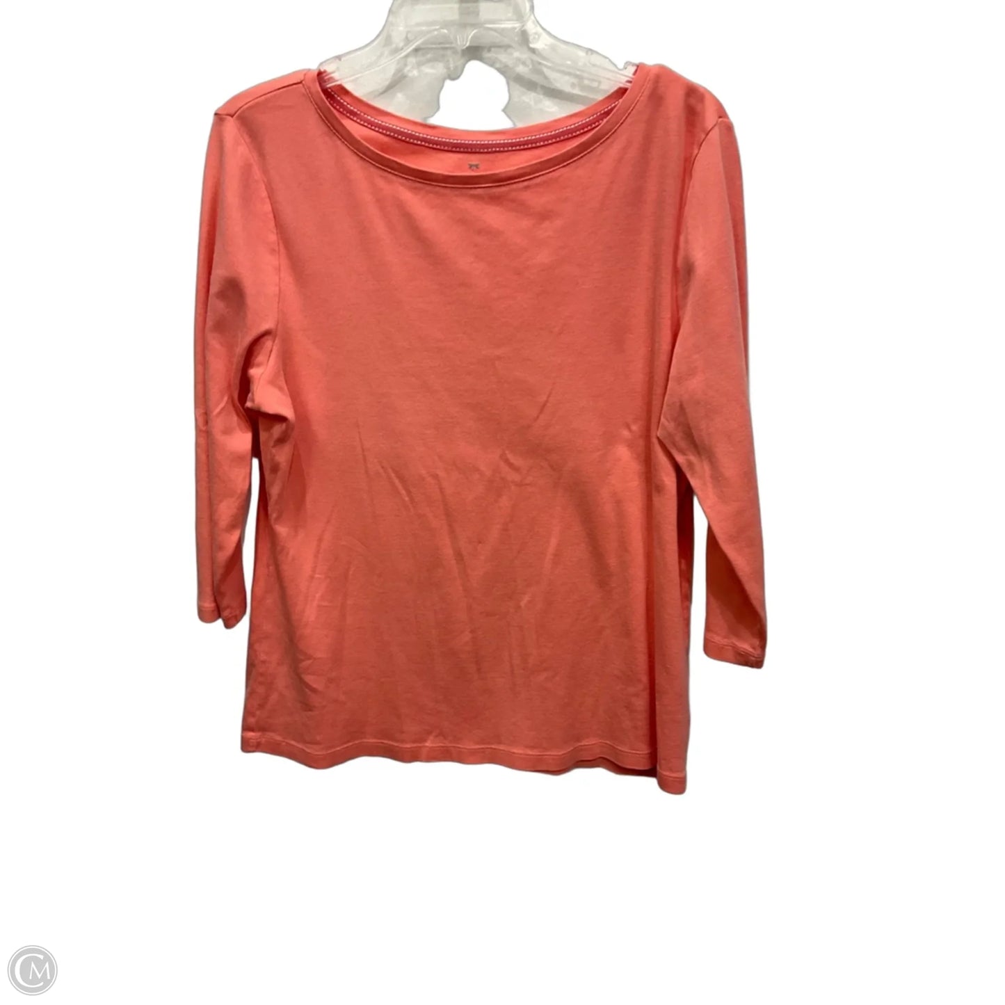 Top 3/4 Sleeve By Talbots In Pink, Size: Xl