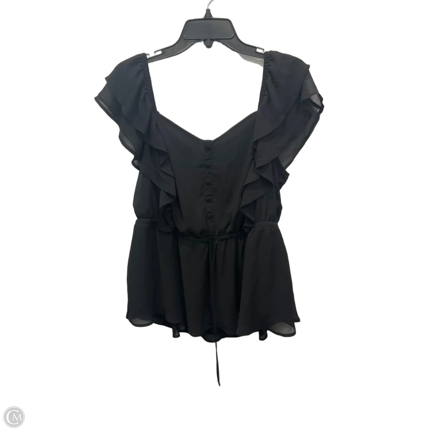 Top Sleeveless By Torrid In Black, Size: 1x