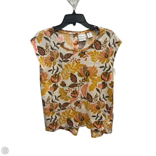 Top Short Sleeve By Rachel Zoe In Yellow, Size: S