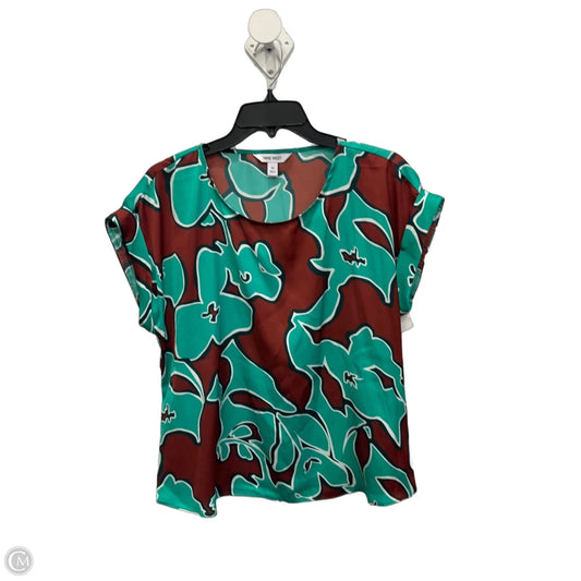 Top Short Sleeve By Nine West In Green, Size: M
