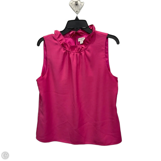 Top Sleeveless By J. Crew In Pink, Size: M