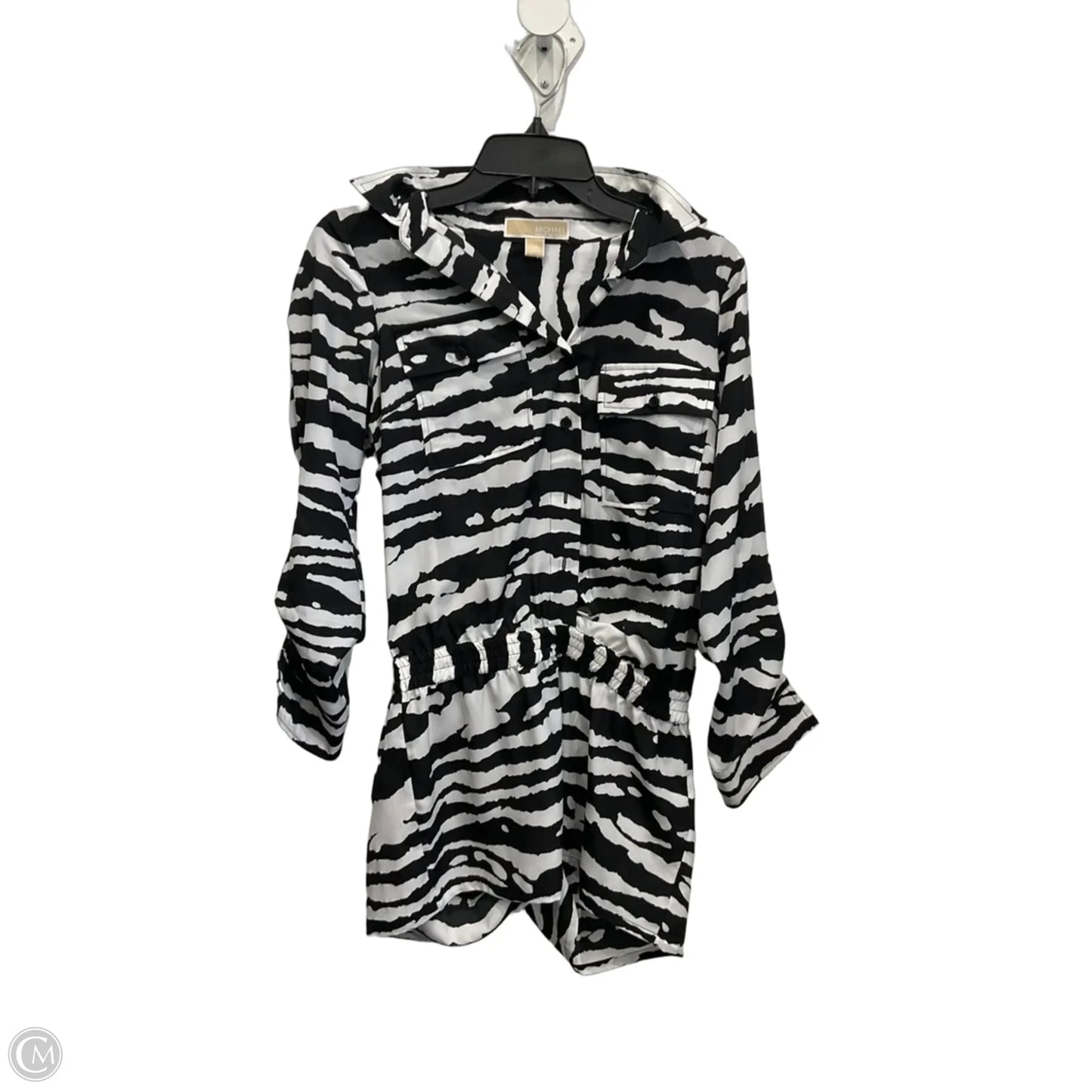 Romper By Michael By Michael Kors In Black & White, Size: Xs